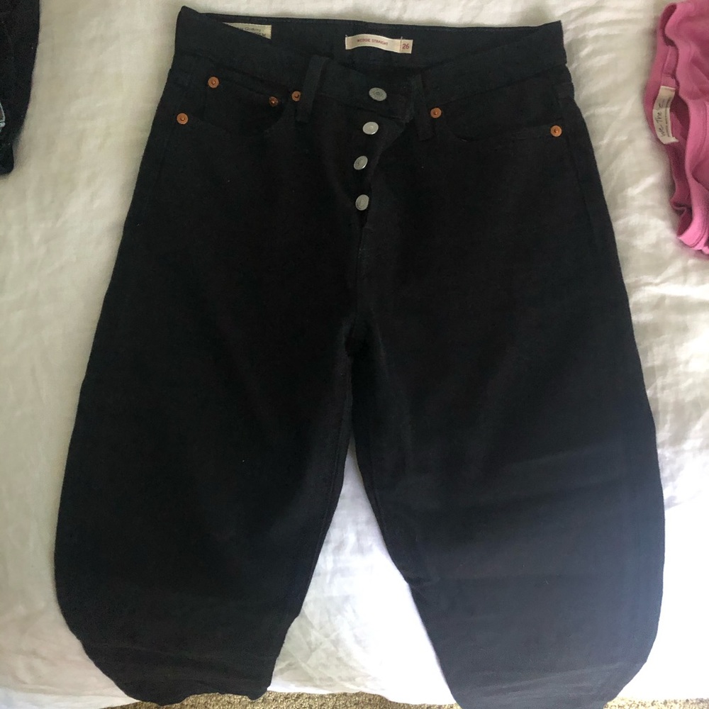 Levi black denim